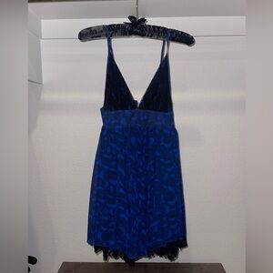 Sparkle & Fade Geometric Blue Dress